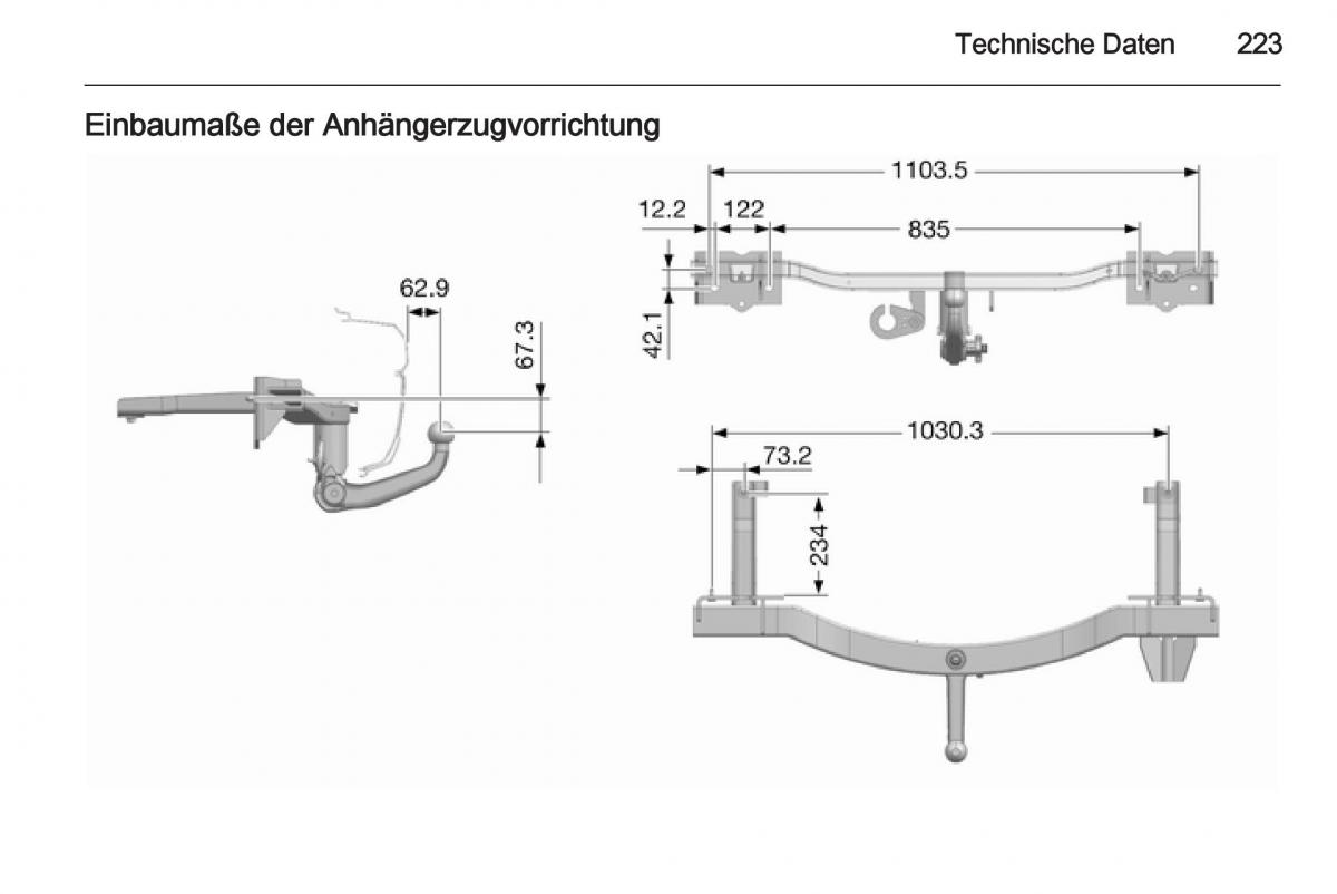 Opel Mokka Handbuch / page 225