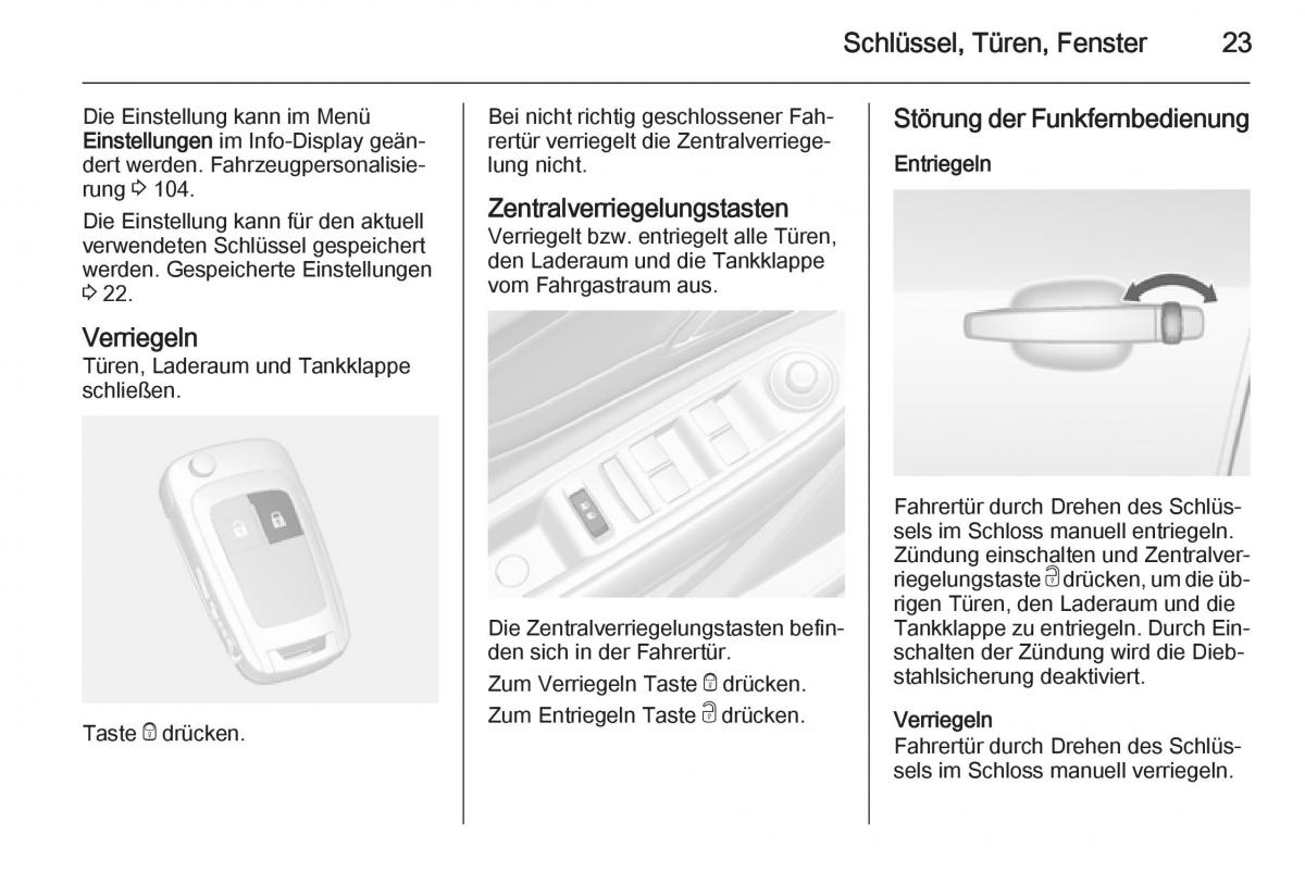 Opel Mokka Handbuch / page 25