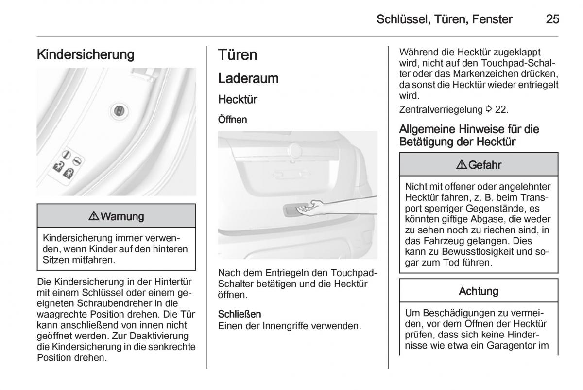 Opel Mokka Handbuch / page 27