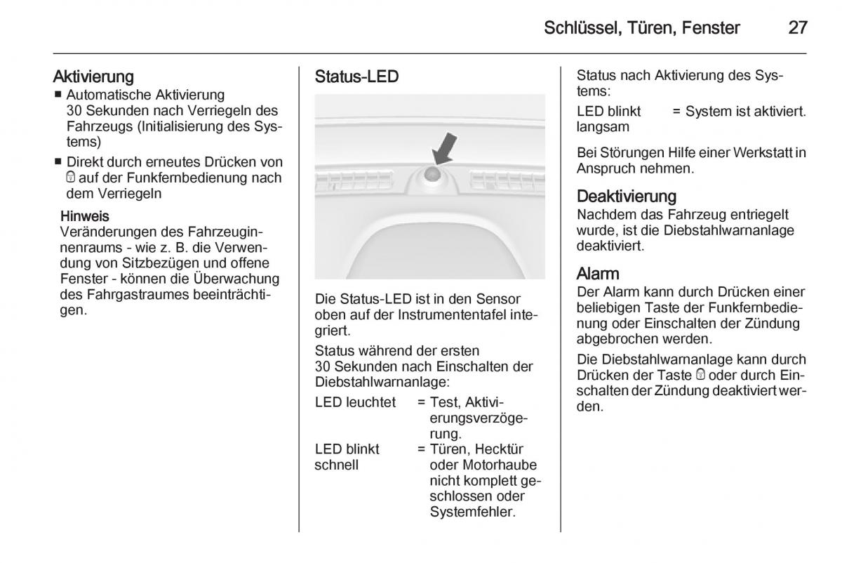 Opel Mokka Handbuch / page 29