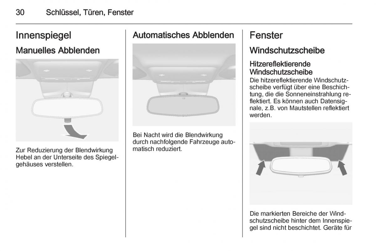 Opel Mokka Handbuch / page 32