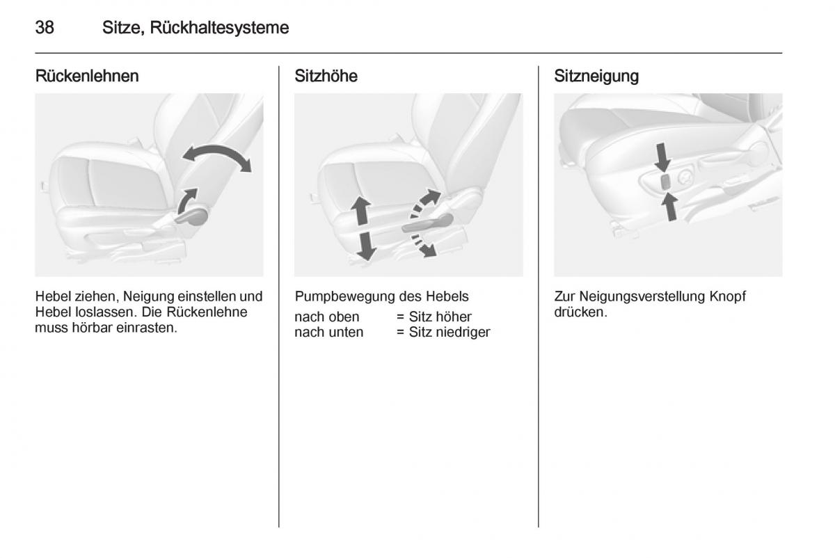 Opel Mokka Handbuch / page 40