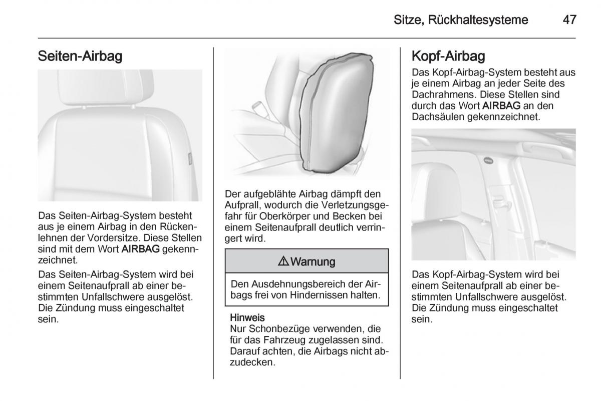 Opel Mokka Handbuch / page 49