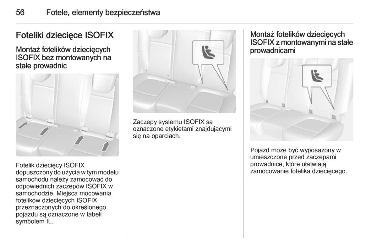 Opel Mokka instrukcja obslugi / page 58