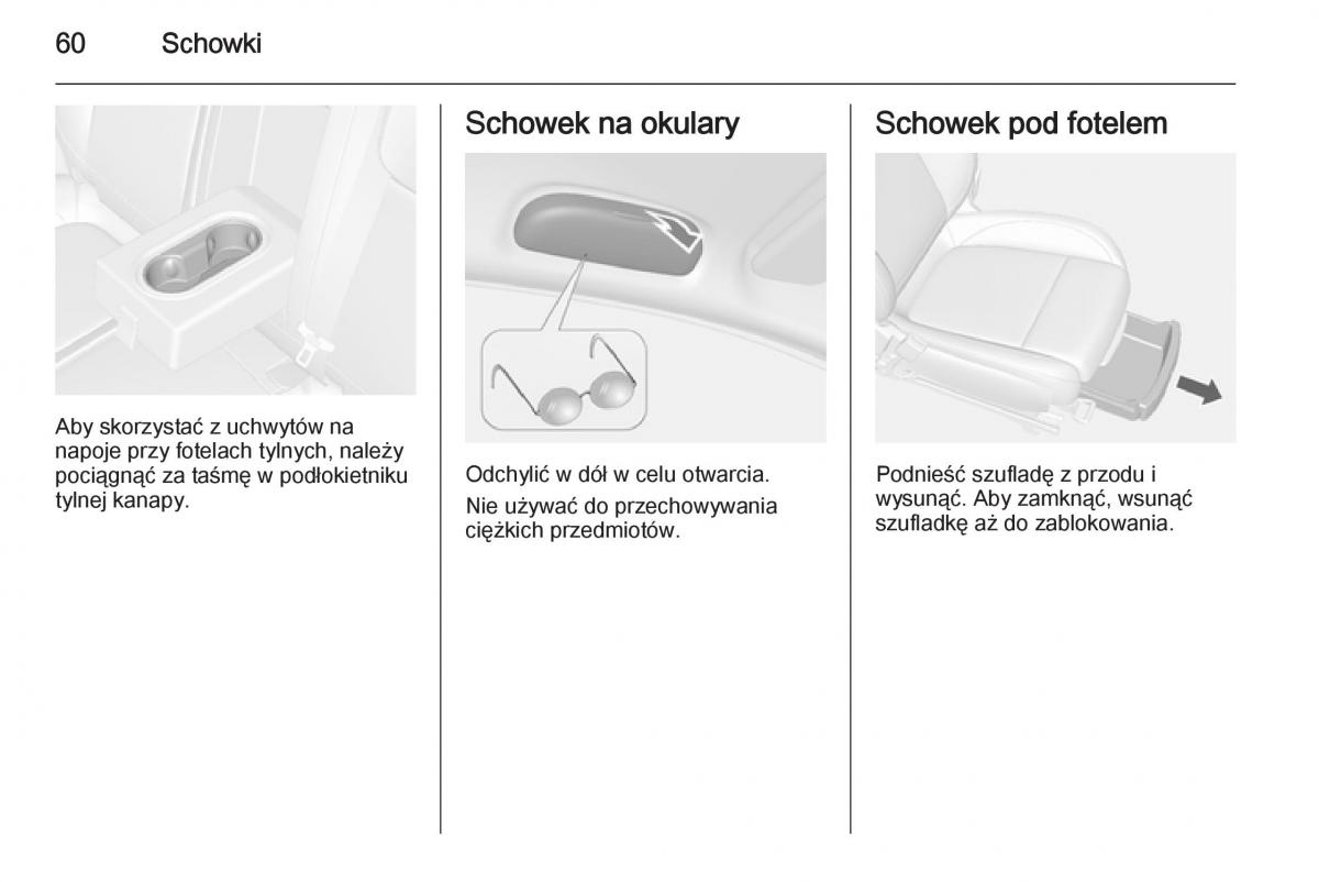 Opel Mokka instrukcja obslugi / page 62