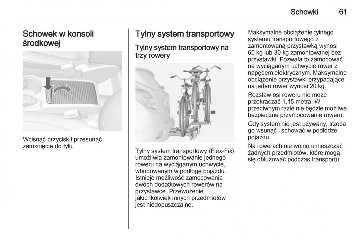 Opel Mokka instrukcja obslugi / page 63