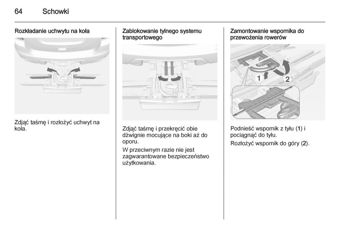 Opel Mokka instrukcja obslugi / page 66