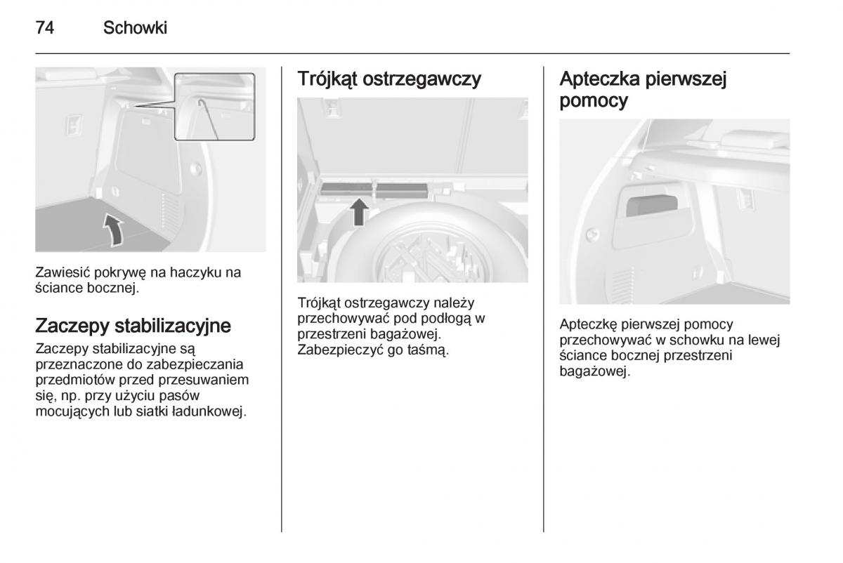 Opel Mokka instrukcja obslugi / page 76