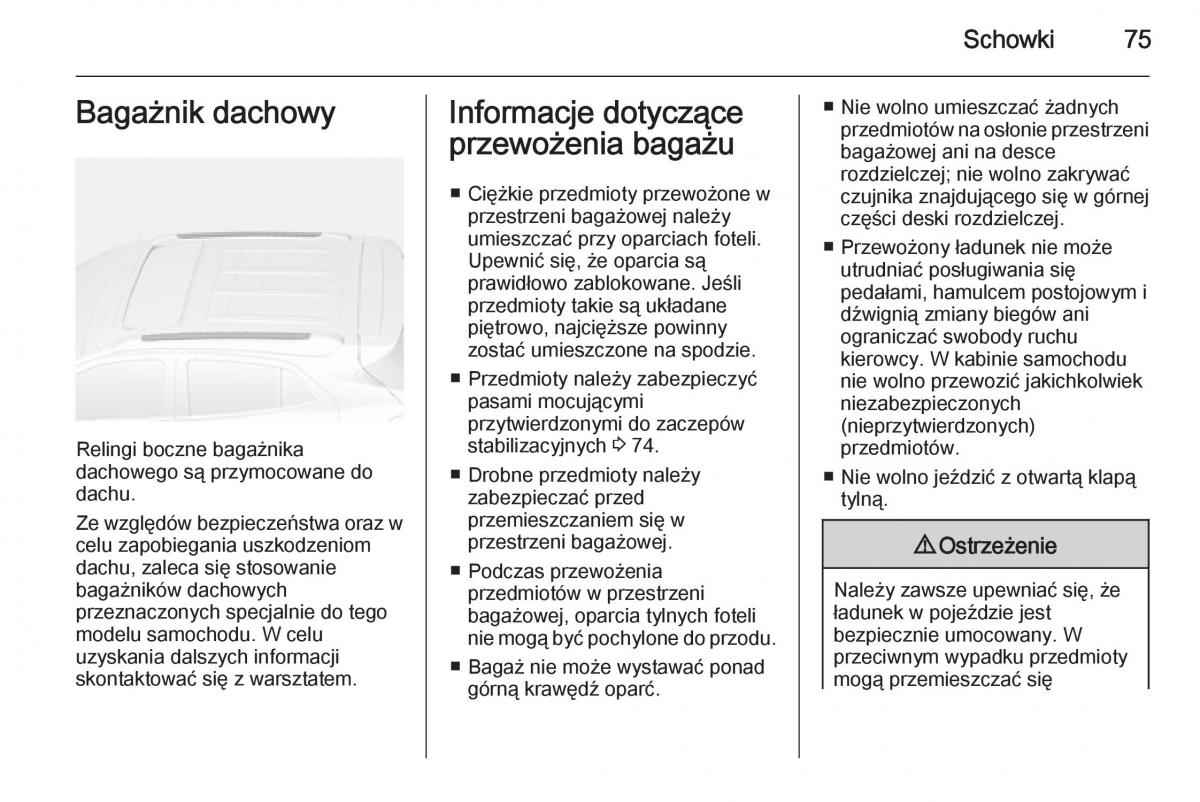 Opel Mokka instrukcja obslugi / page 77