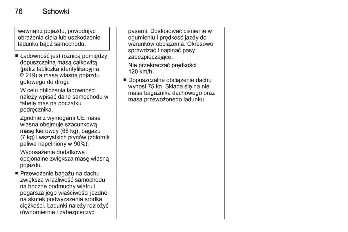 Opel Mokka instrukcja obslugi / page 78