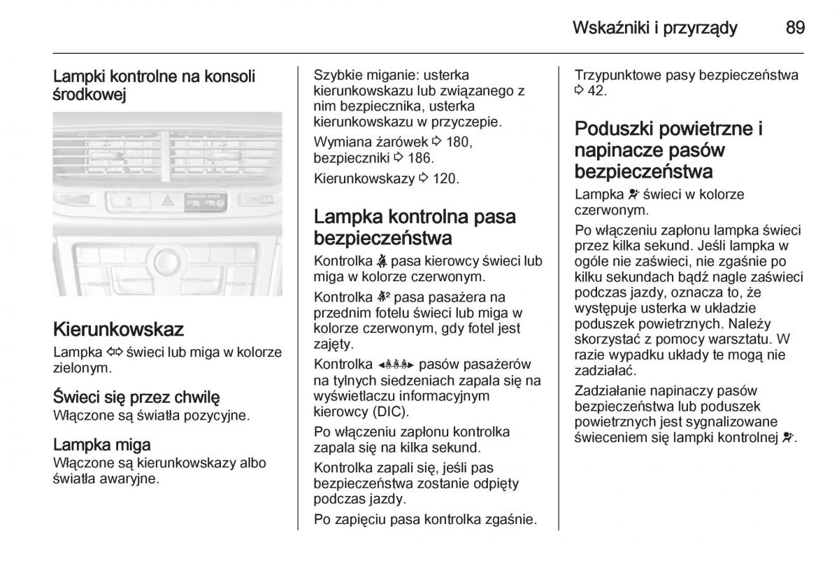 Opel Mokka instrukcja obslugi / page 91