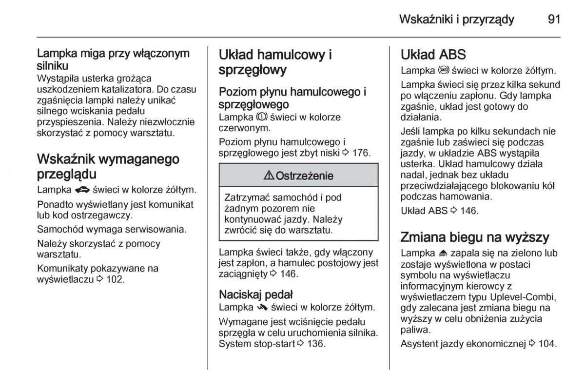 Opel Mokka instrukcja obslugi / page 93