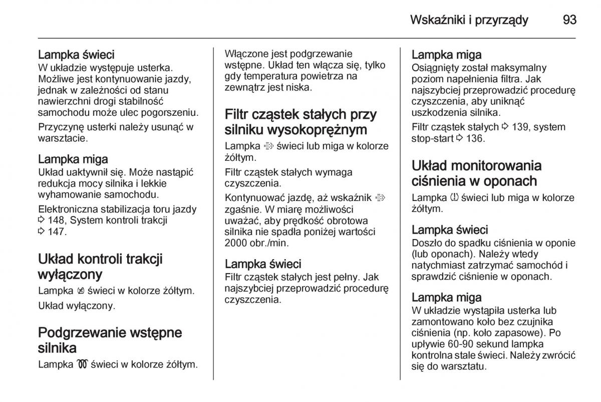 Opel Mokka instrukcja obslugi / page 95