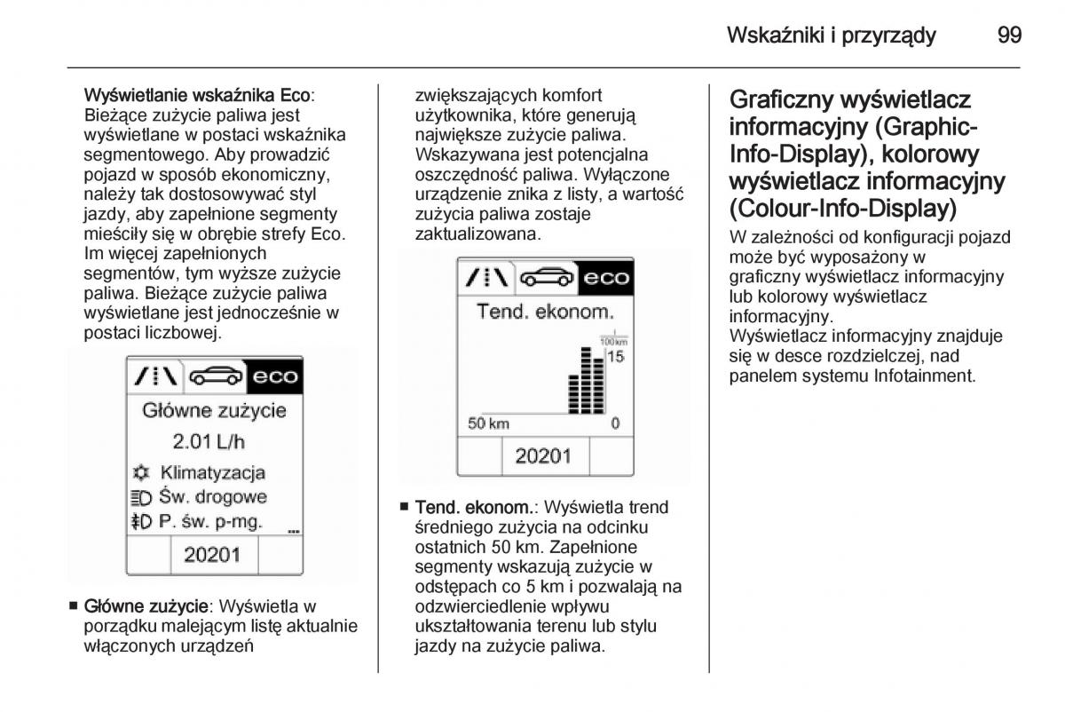 Opel Mokka instrukcja obslugi / page 101