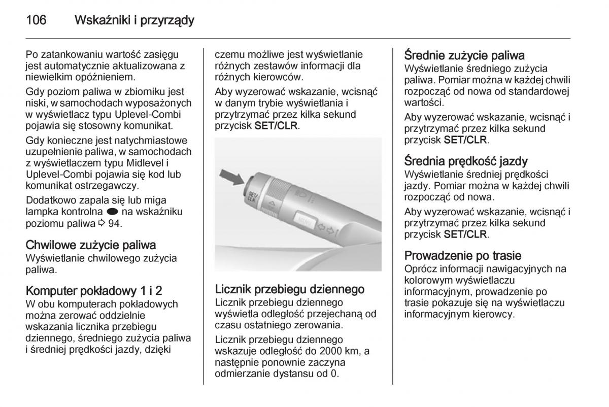 Opel Mokka instrukcja obslugi / page 108