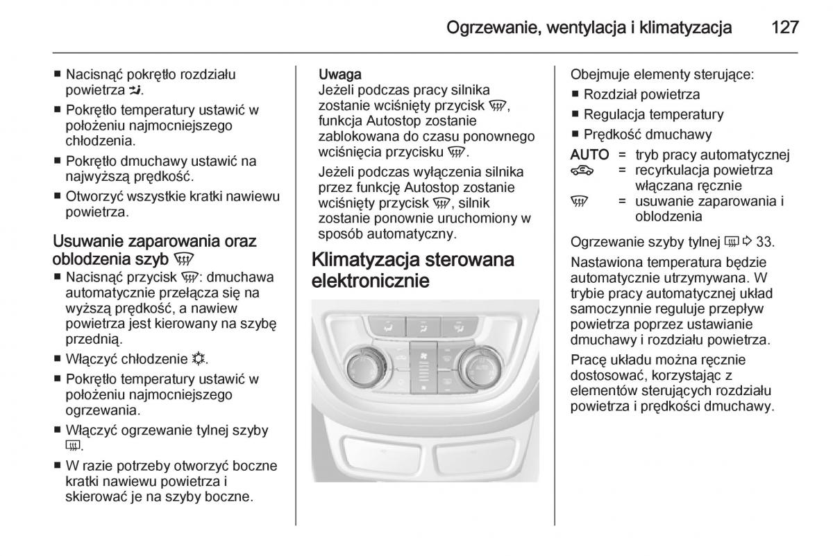 Opel Mokka instrukcja obslugi / page 129