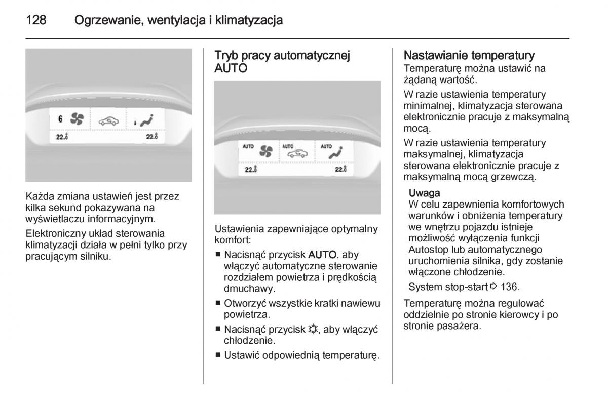 Opel Mokka instrukcja obslugi / page 130