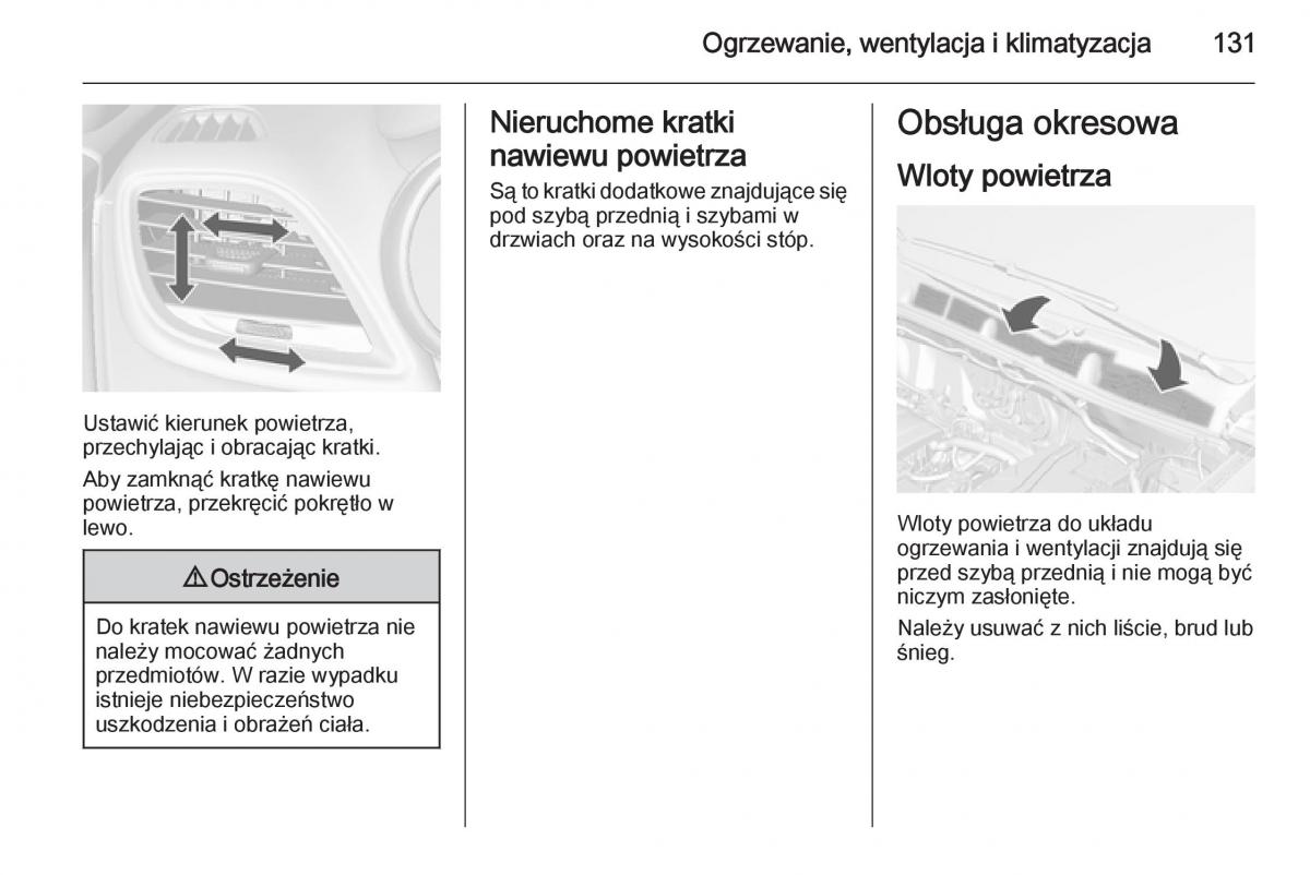 Opel Mokka instrukcja obslugi / page 133