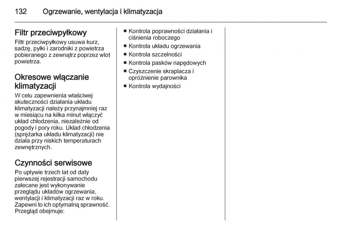 Opel Mokka instrukcja obslugi / page 134