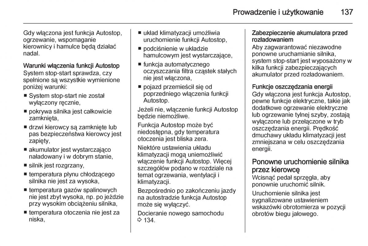 Opel Mokka instrukcja obslugi / page 139