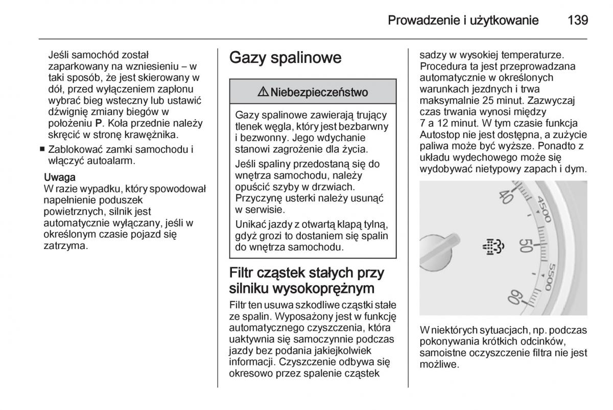 Opel Mokka instrukcja obslugi / page 141