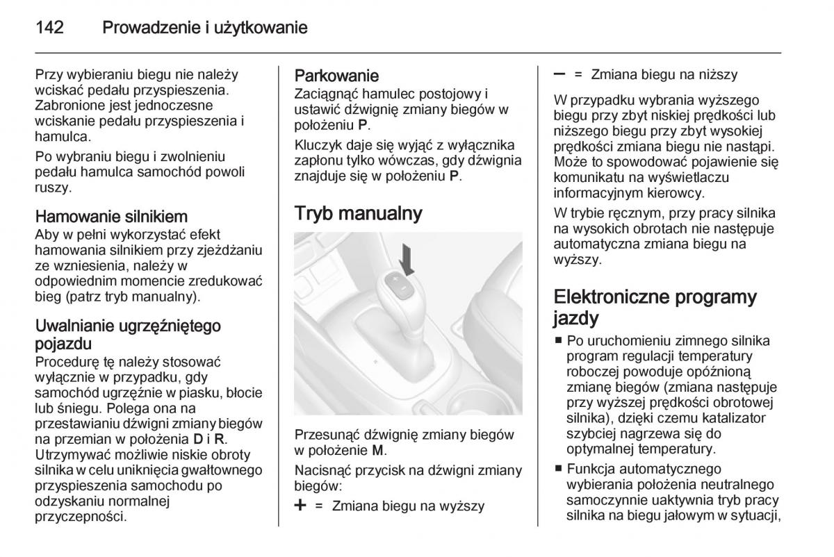 Opel Mokka instrukcja obslugi / page 144
