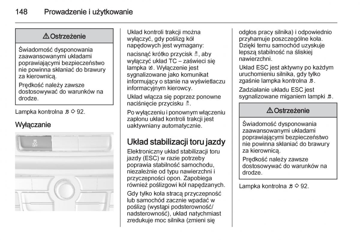 Opel Mokka instrukcja obslugi / page 150