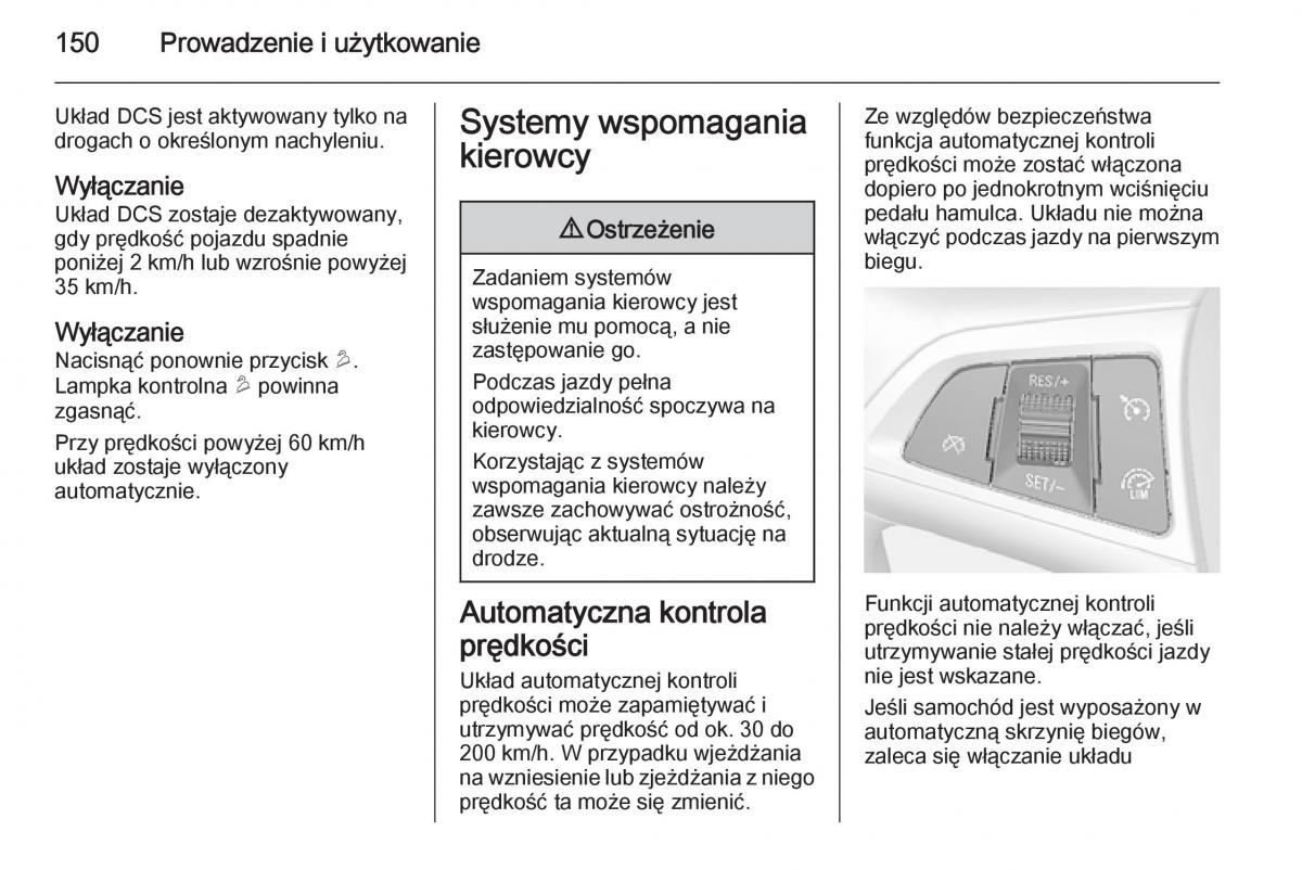 Opel Mokka instrukcja obslugi / page 152