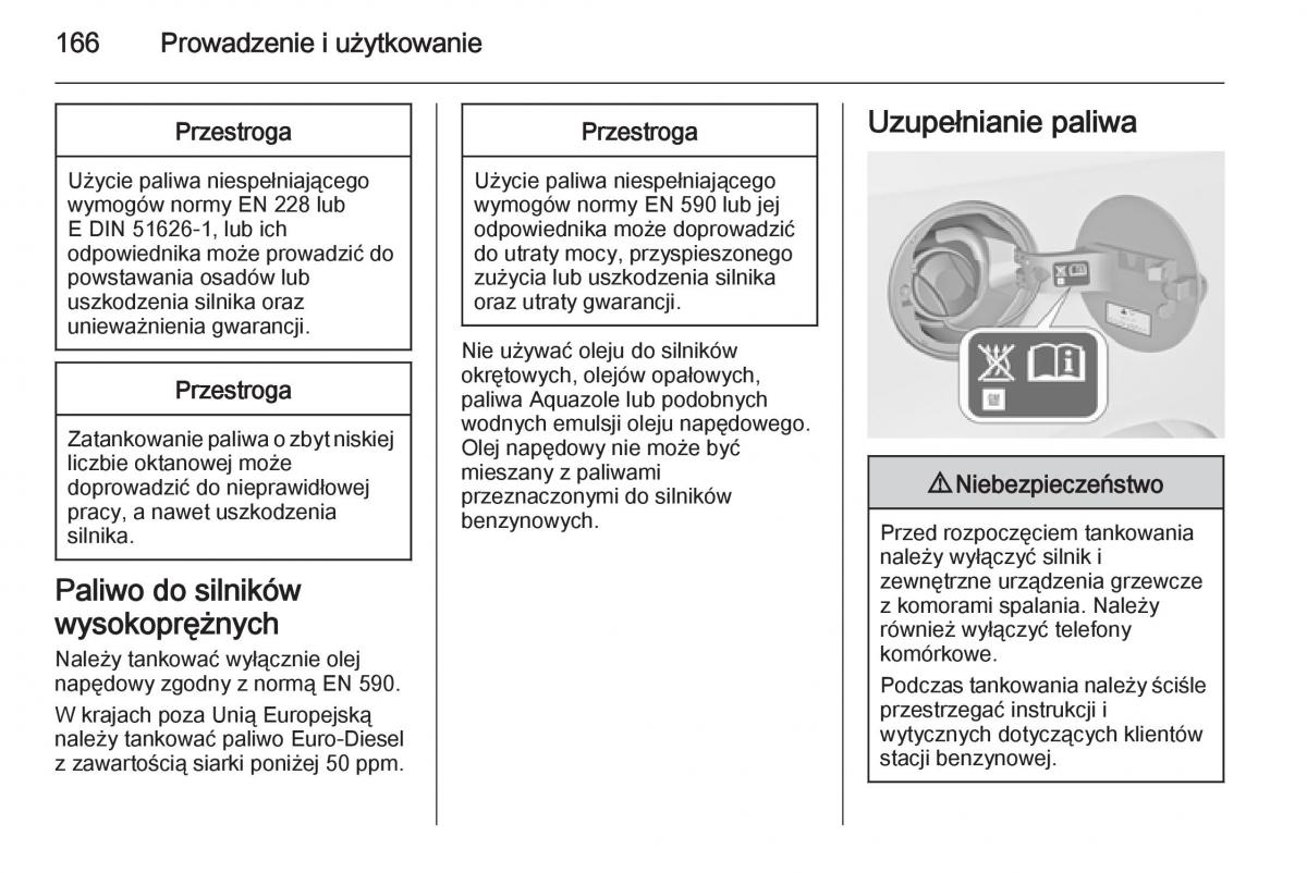 Opel Mokka instrukcja obslugi / page 168