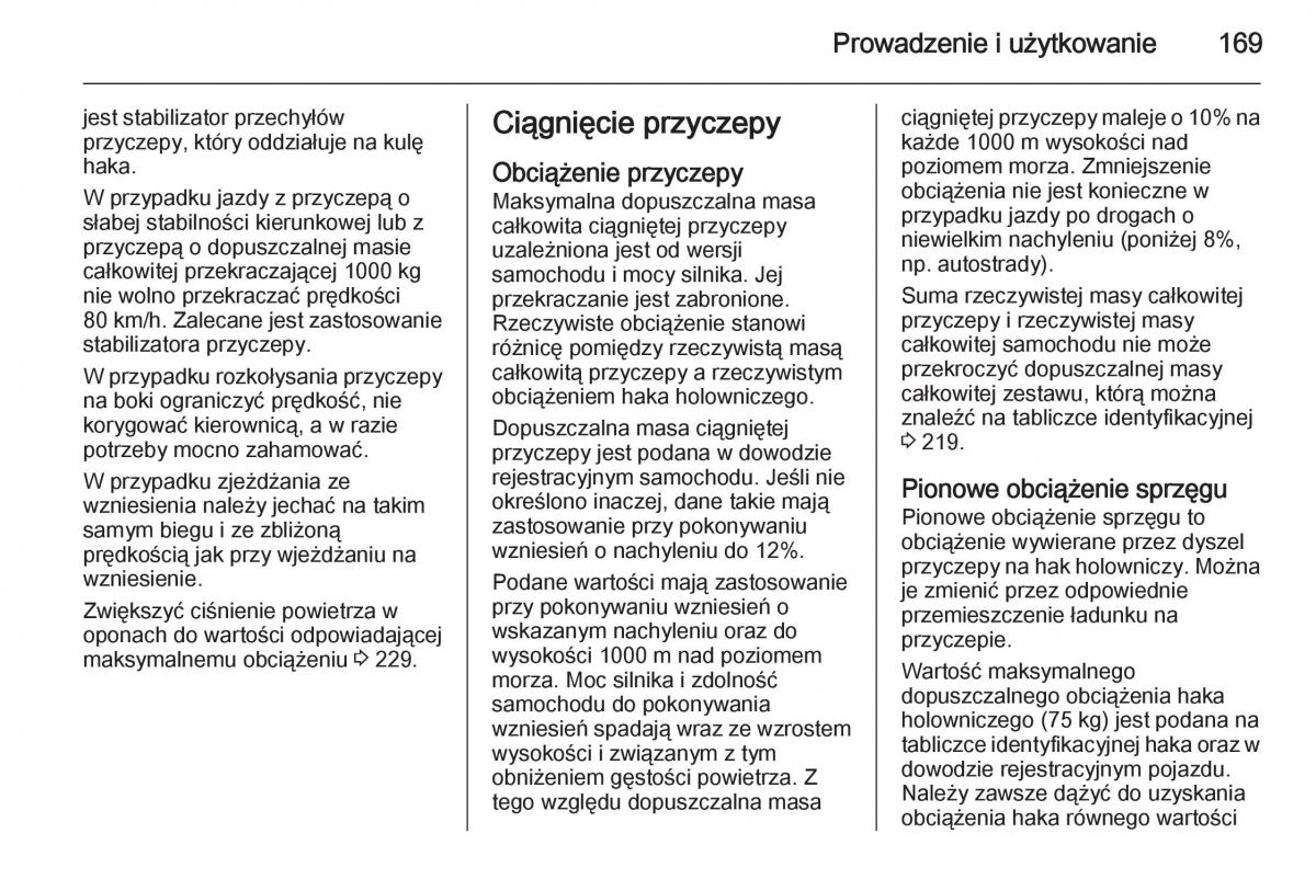 Opel Mokka instrukcja obslugi / page 171