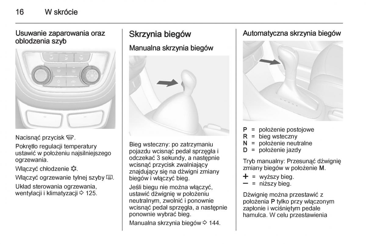 Opel Mokka instrukcja obslugi / page 18