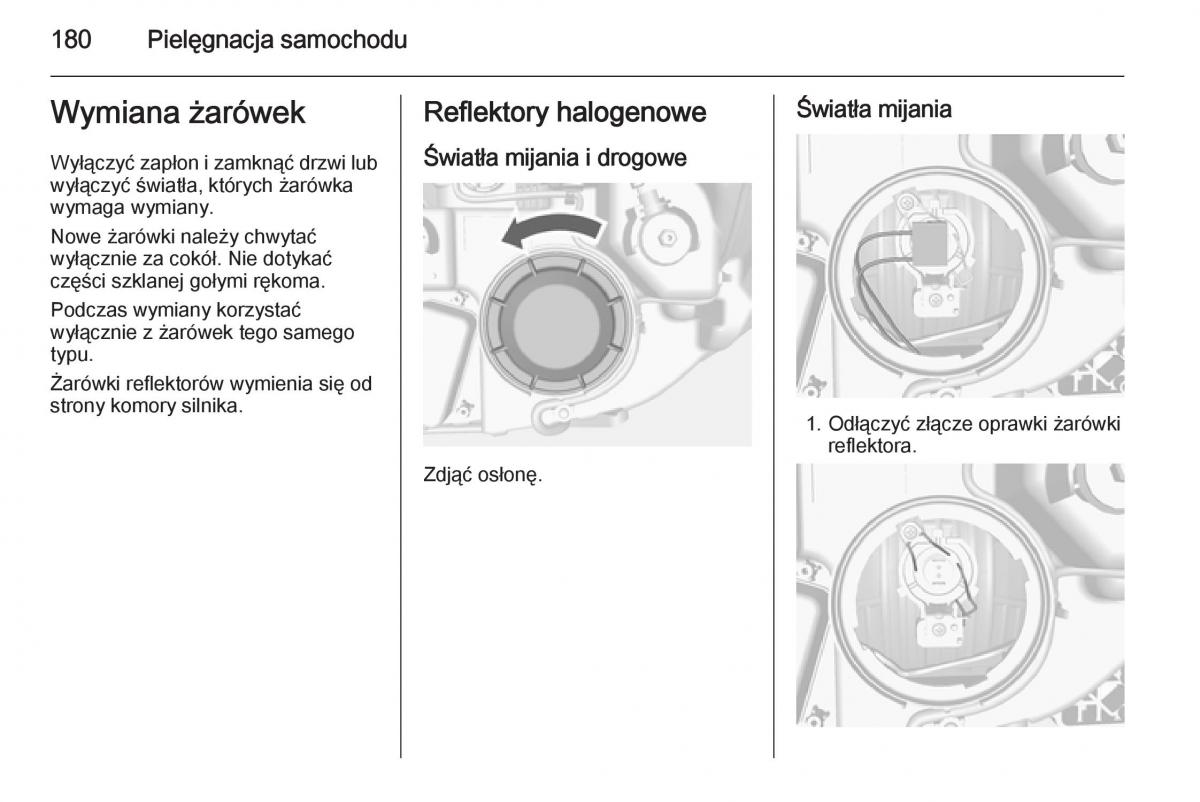 Opel Mokka instrukcja obslugi / page 182