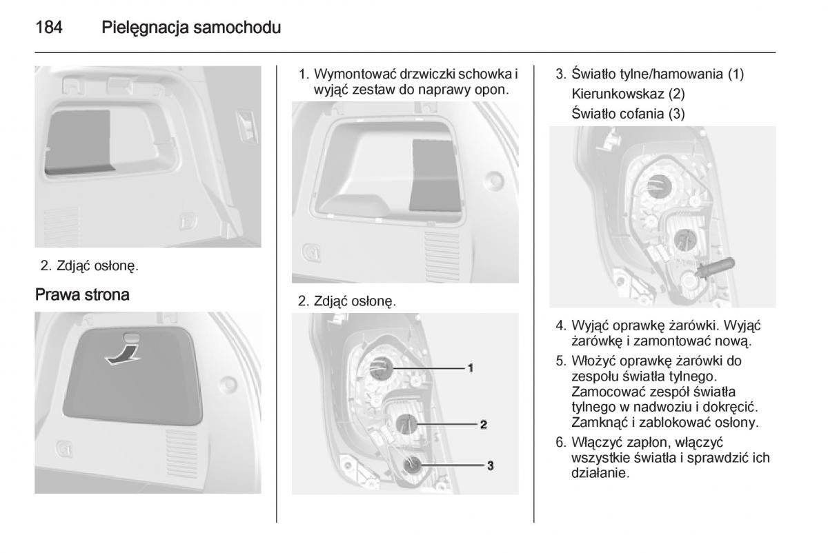 Opel Mokka instrukcja obslugi / page 186