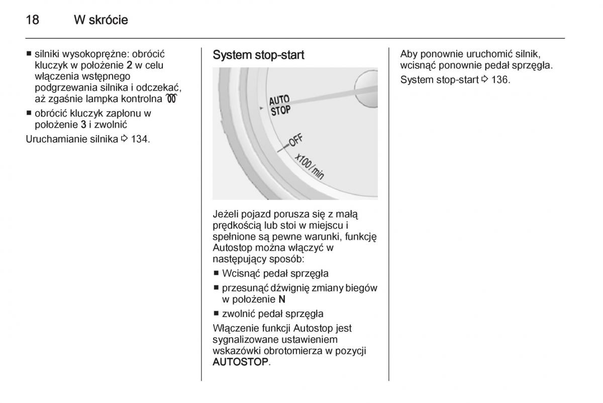 Opel Mokka instrukcja obslugi / page 20