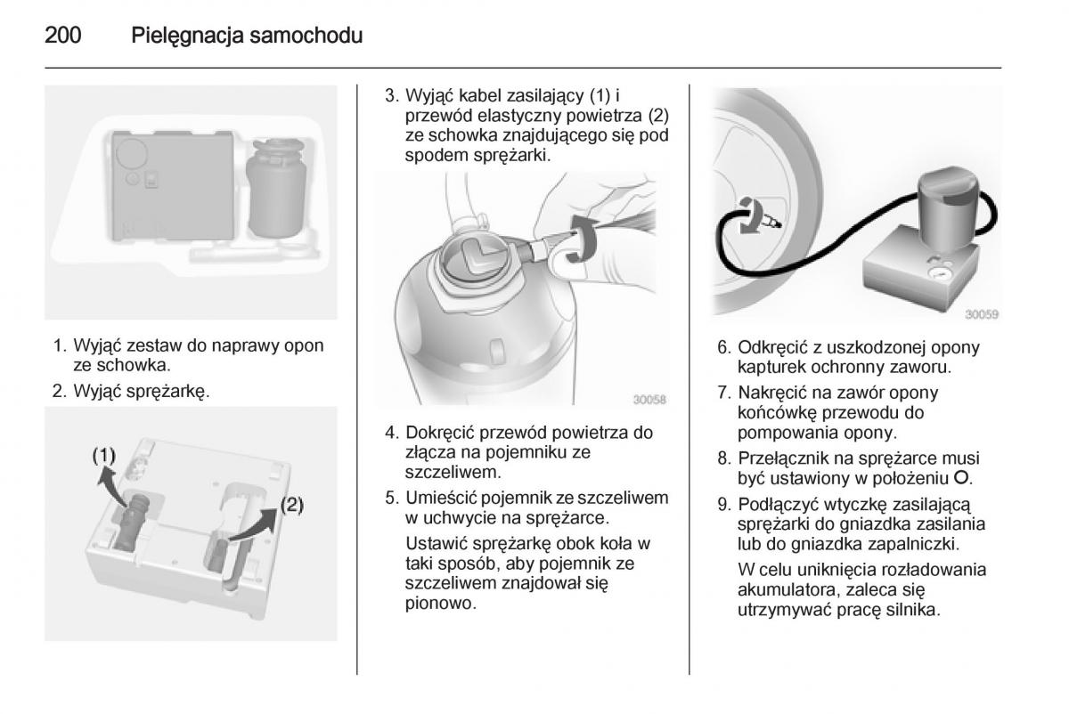 Opel Mokka instrukcja obslugi / page 202