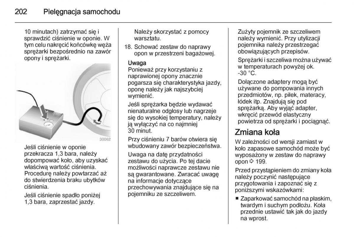 Opel Mokka instrukcja obslugi / page 204