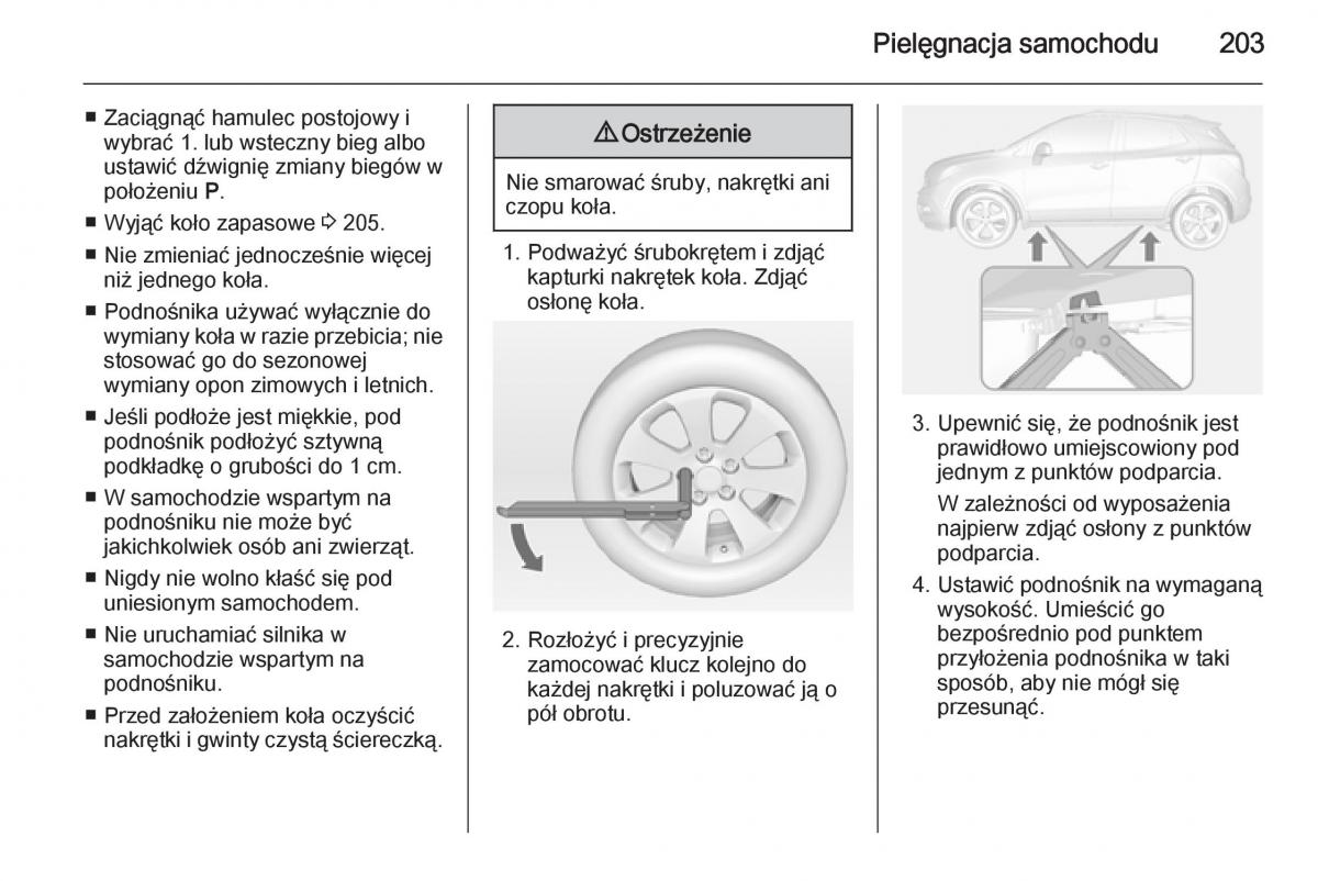 Opel Mokka instrukcja obslugi / page 205