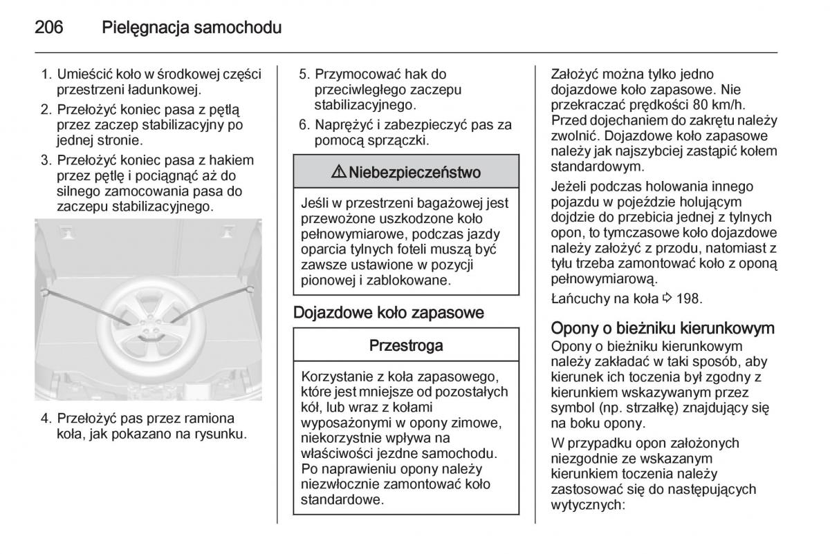 Opel Mokka instrukcja obslugi / page 208