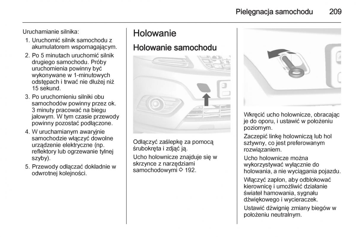 Opel Mokka instrukcja obslugi / page 211