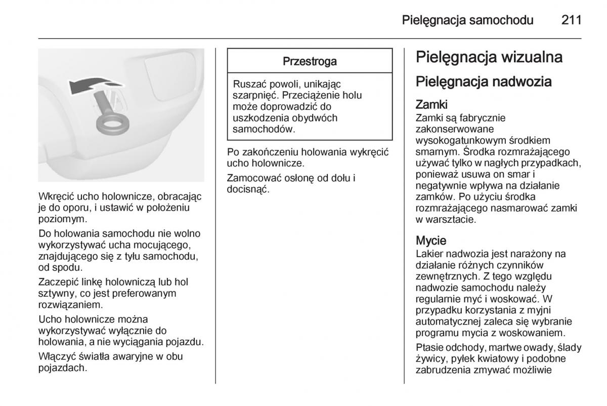 Opel Mokka instrukcja obslugi / page 213