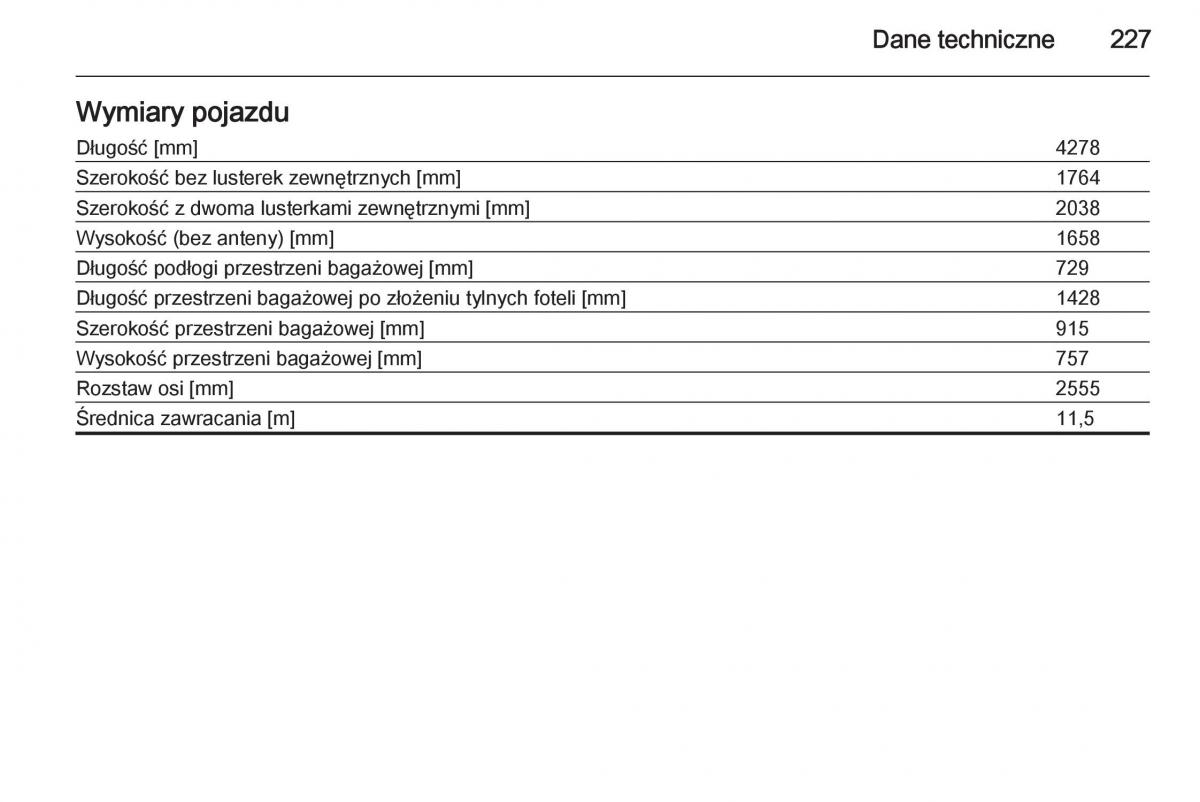 Opel Mokka instrukcja obslugi / page 229