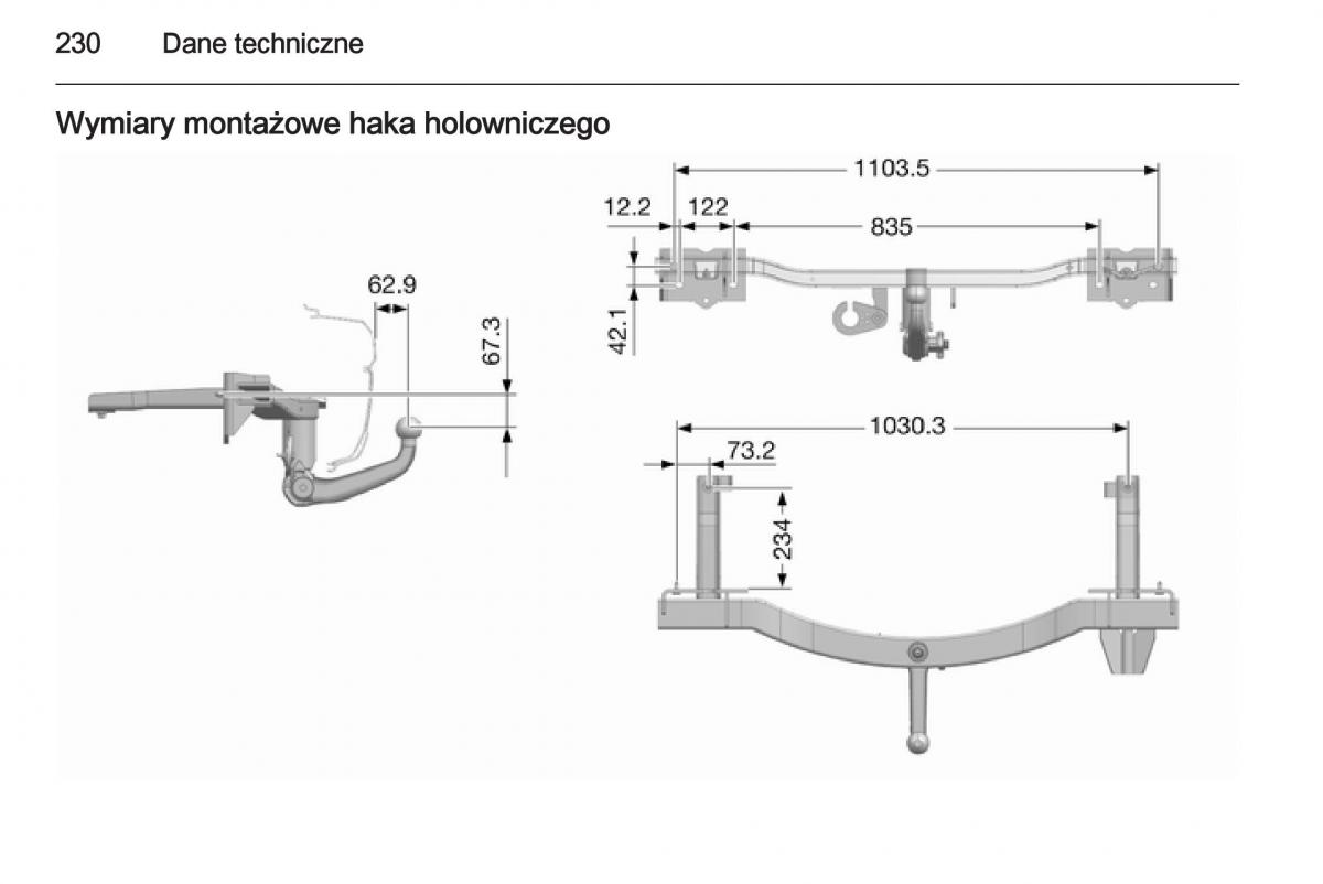 Opel Mokka instrukcja obslugi / page 232