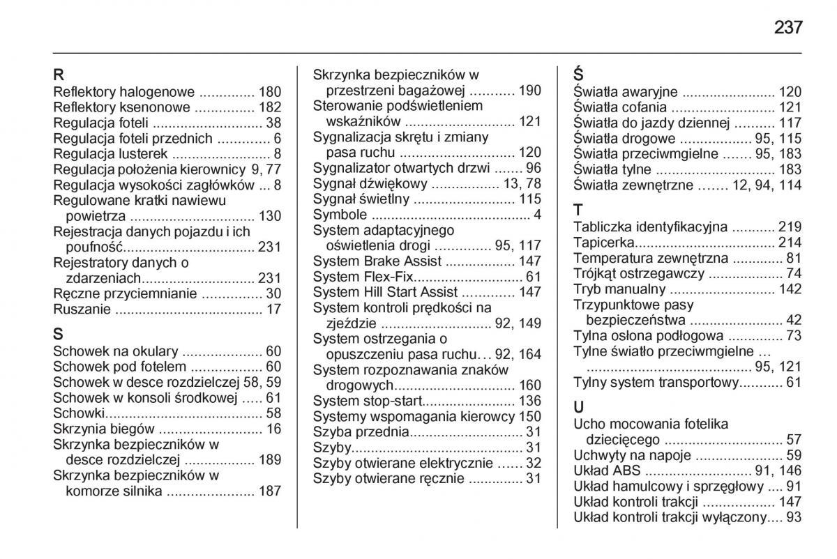 Opel Mokka instrukcja obslugi / page 239