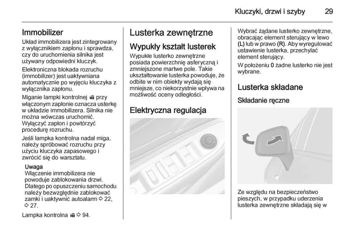 Opel Mokka instrukcja obslugi / page 31