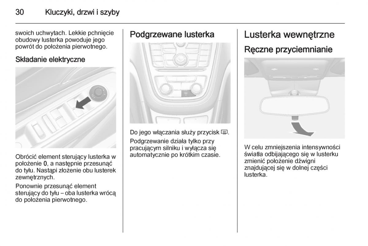 Opel Mokka instrukcja obslugi / page 32