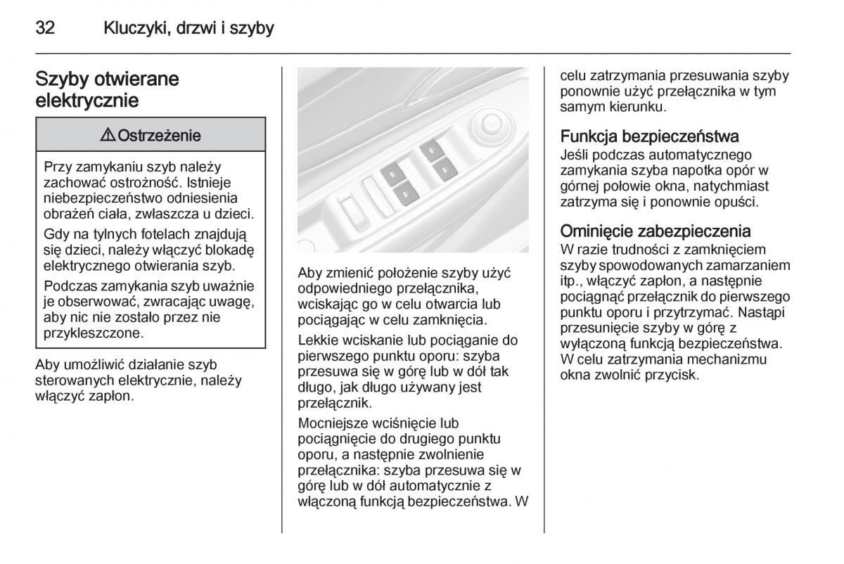 Opel Mokka instrukcja obslugi / page 34