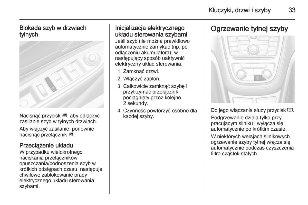 Opel Mokka instrukcja obslugi / page 35