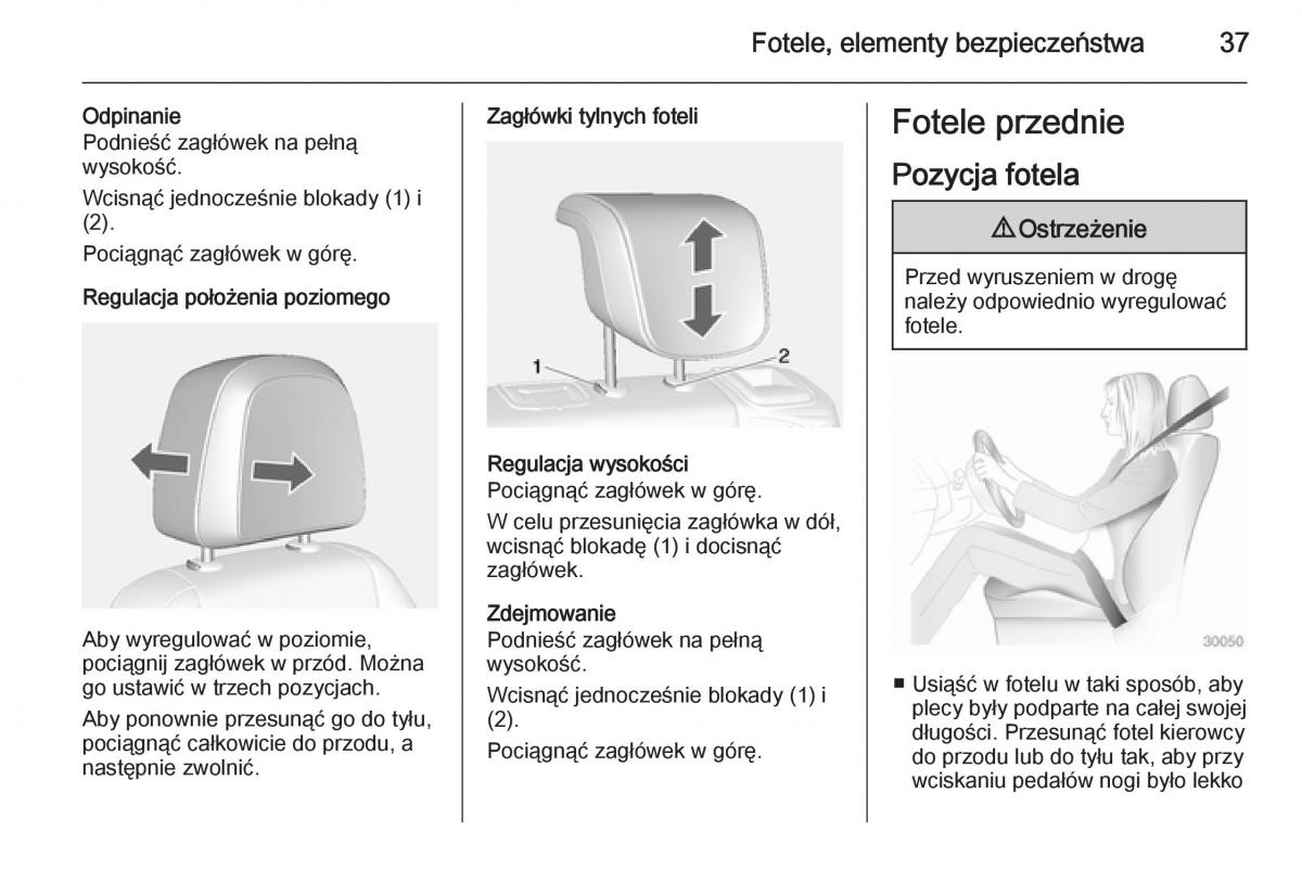 Opel Mokka instrukcja obslugi / page 39