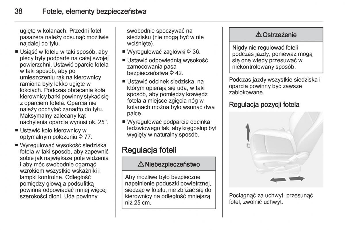 Opel Mokka instrukcja obslugi / page 40