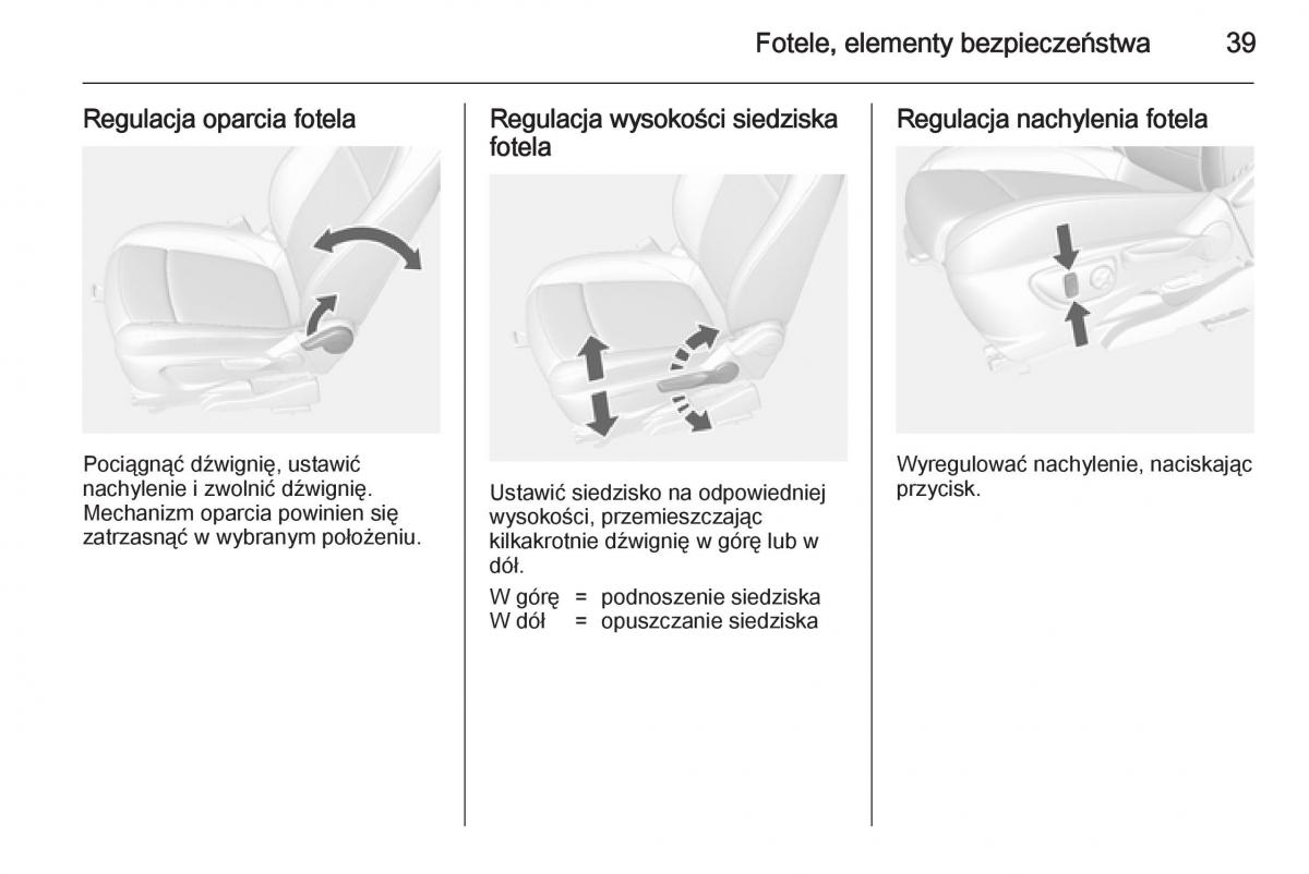 Opel Mokka instrukcja obslugi / page 41